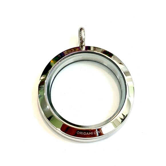 Pink Ombré Round Silver Locket #origami owl #breast cancer #stunning locket - Picture 4 of 4